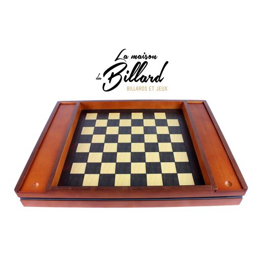 Coffret Multijeux de société 12 en 1 - échecs pièces en bois
