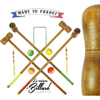 Jeu de croquet en bois - Artisan du Jura