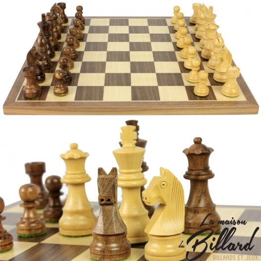 Le jeu d'échecs haut de gamme Nature pour apprendre à jouer