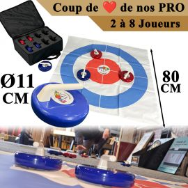 Jeu de curling géant pour animation