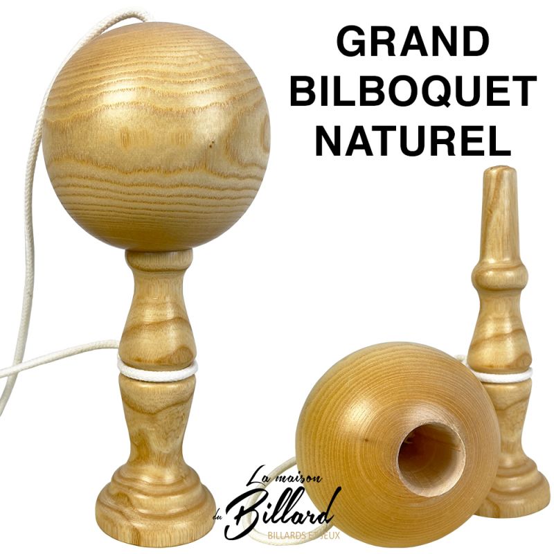 Bilboquet Bois Naturel 19cm