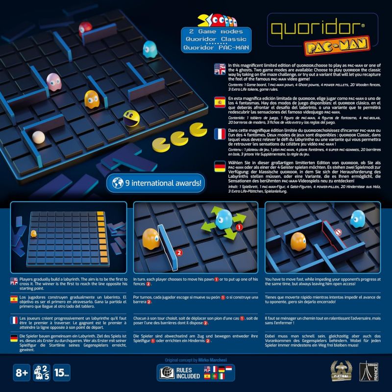 Célèbre jeu du quoridor version Pac Man