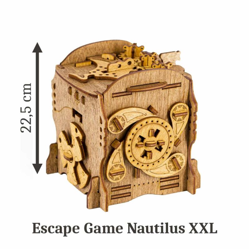 Escape game nautilus géant en bois