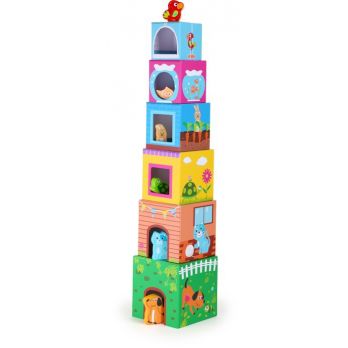 Jouets D Eveil En Bois Bebes Puzzles Cubes Animaux En Bois