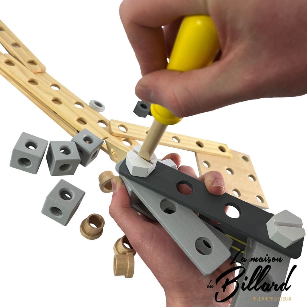 jeu de construction enfant en bois : 67 pièces pour créativité enfantine