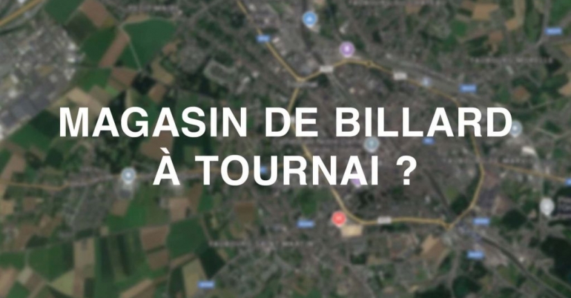 Trouver votre magasin de billard à Tournai